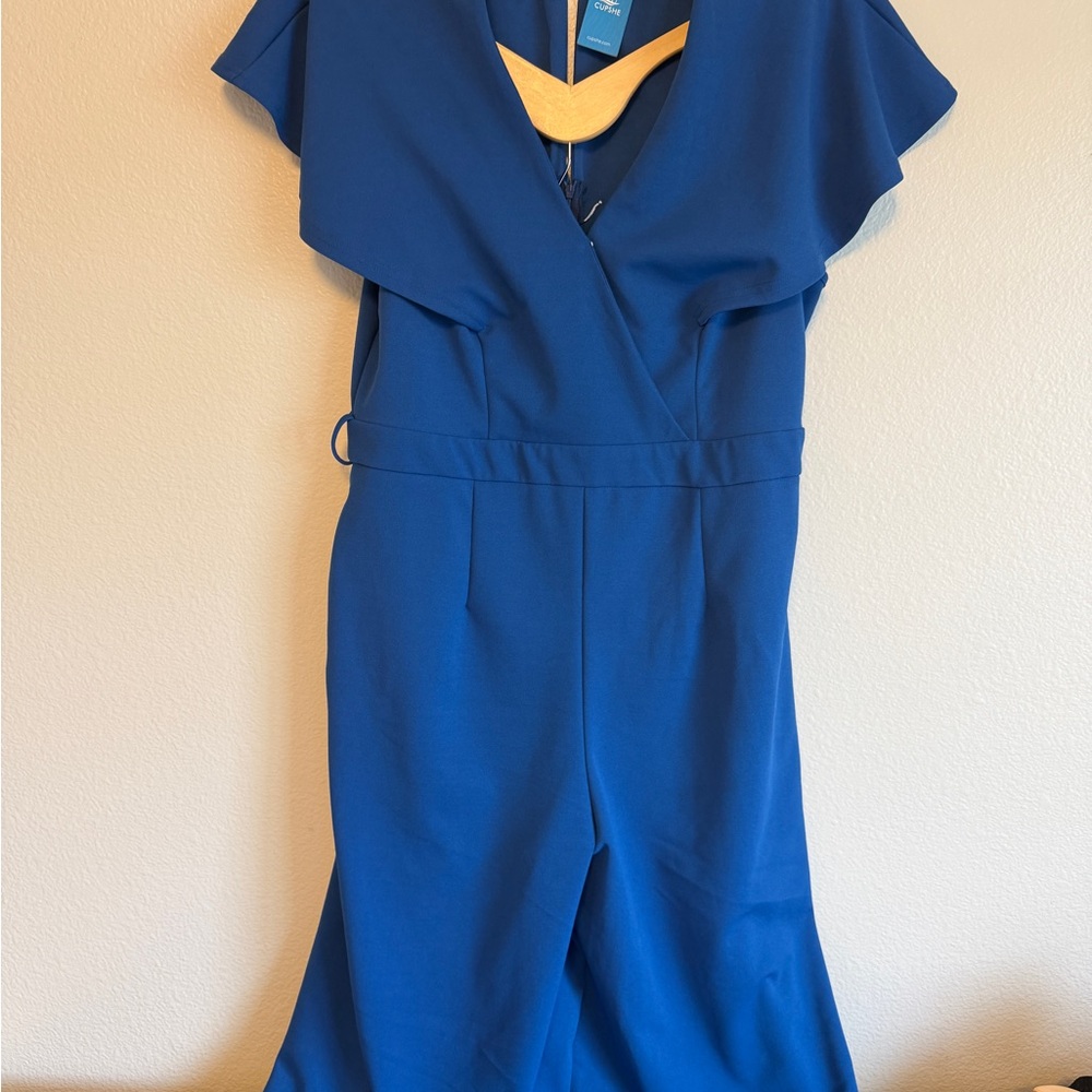 Elegant Blue Women's Romper